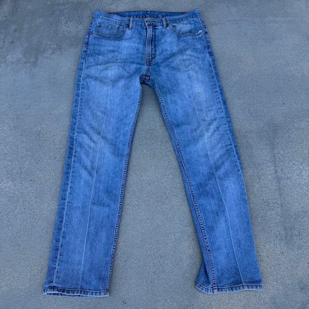 Levi's 505 Regular Fit Straight Leg Jeans Mens 34x32 Blue Denim Medium Wash